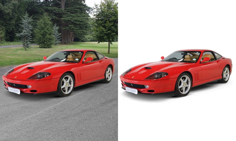 Car Photo Shadow Creation Service Before And After Image